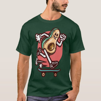 Skateboard Avocado foodies Classic TShirt