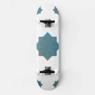 Skateboard Azur et Étoile d'Ember