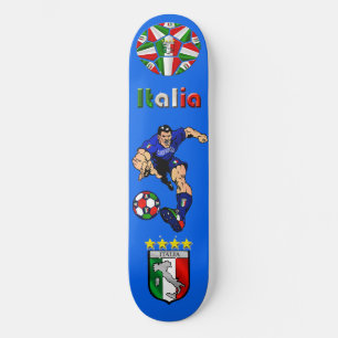 Skateboard Azzurri Man Italian soccer football gift ideas