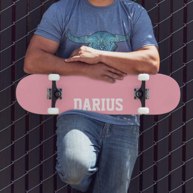 Skateboard Baby Pink Nom moderne | Classique tendance (Extérieur 3)