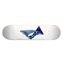 Skateboard baleine de l'espace