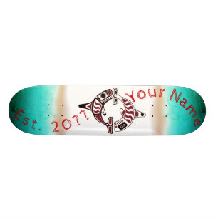 Skateboard Baleine tueuse de duel de la côte du Nord-Ouest p