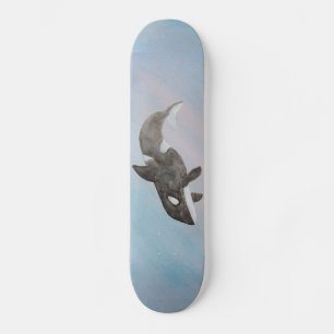 Skateboard Baleine tueuse de mammifères marins sous-marins Or