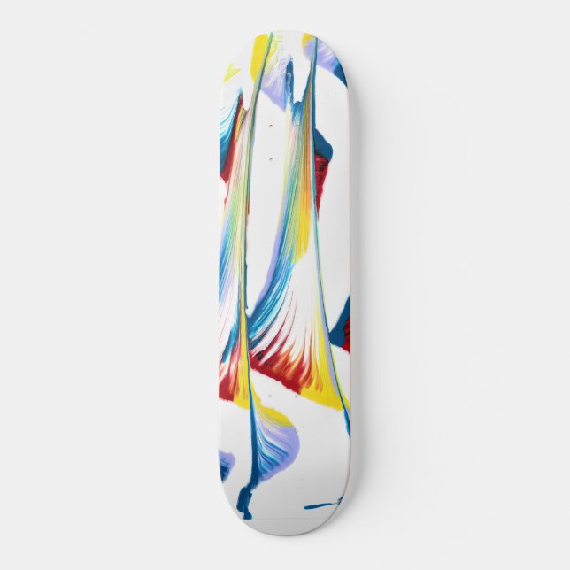 Skateboard Balise le long de 2 planches Abstraites (Recto)