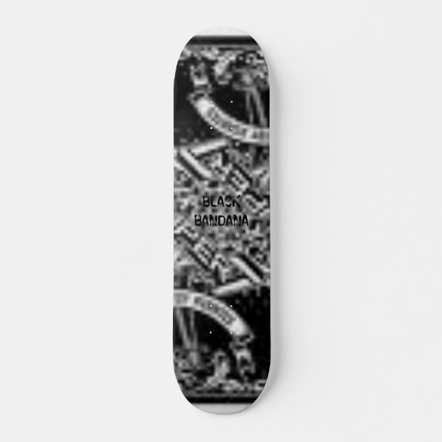 Skateboard bandana noir (Devant)