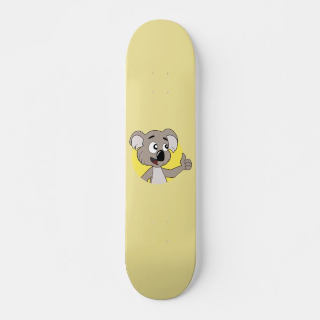 Skateboard Bande dessinée d'ours de koala (Devant)