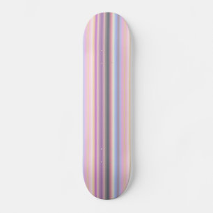 Skateboard Bandes arc-en-ciel Pastel - Motif