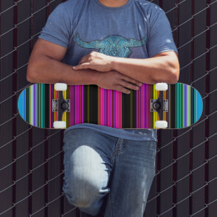 Skateboard Bandes minces et colorées - 2