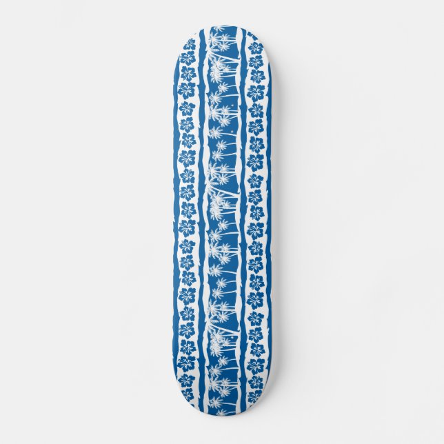 Skateboard Bandes tropicales de palmiers (Recto)