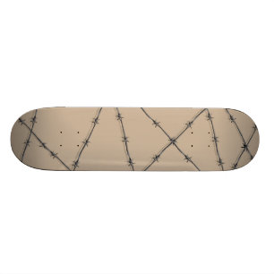 Skateboard barbelé