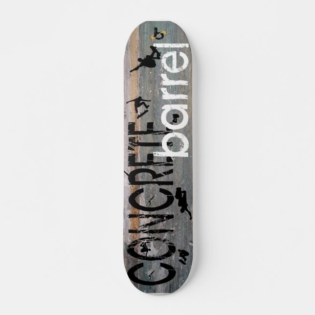 Skateboard Baril concret X (Devant)