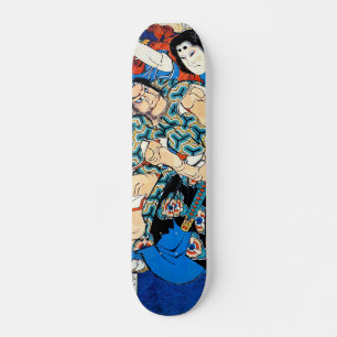 Skateboard Barrage de bois asiatique du guerrier de Katsushik