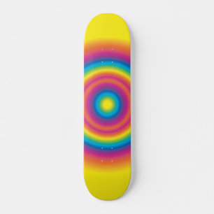 Skateboard Barre ronde Arc-en-ciel