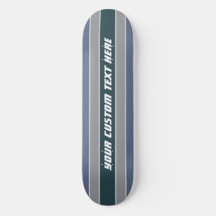 Skateboard Barres de texte personnalisé Motif