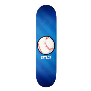 Skateboard Baseball; Royal Blue Stripes
