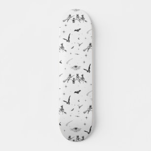 Skateboard Bat Witches