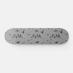 Skateboard Bat Witches