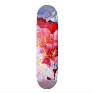 Skateboard Beau bouquet des fleurs