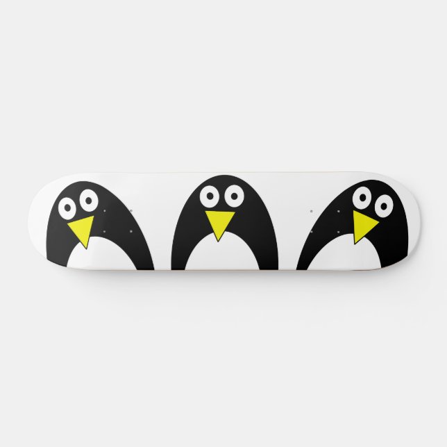 Skateboard Beau dessin de pingouin arctique (Horz)