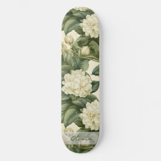 Skateboard Beau motif floral classique