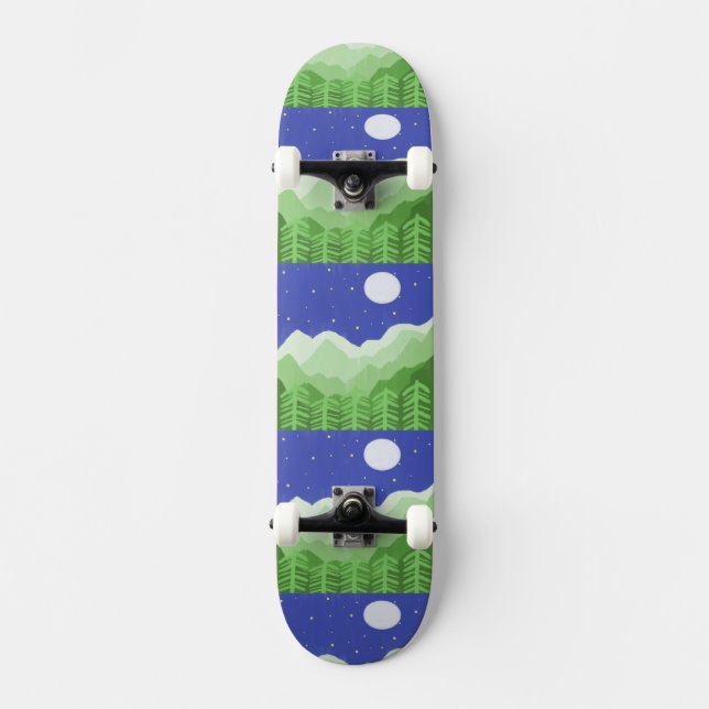Skateboard beau paysage art (Recto)