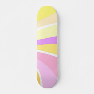 Skateboard beau soleil peinture abstraite