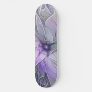 Skateboard Beauté Époustouflante Art Abstrait Moderne Fleur F
