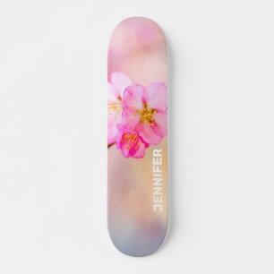 Skateboard Beautiful Sakura Cherry