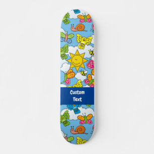 Skateboard Bébé Animaux Arrière - plan