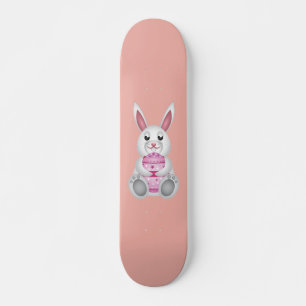 Skateboard Bébé blanc aux oeufs de Pâques