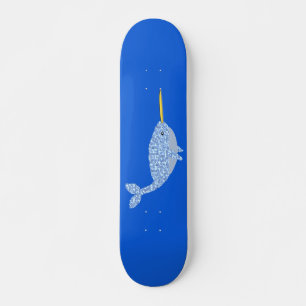 Skateboard Bébé bleu mignon garçon Narwhal