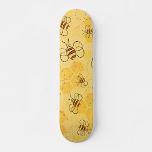 Skateboard Bee Buzzing Honey Bees mignonne