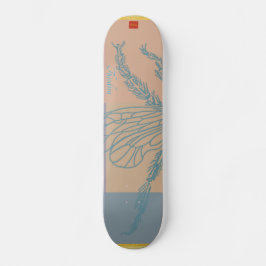 Skateboard Bee dorée moderne