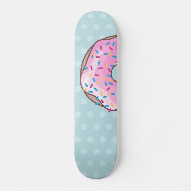 Skateboard Beignet rose de fraise (Recto)