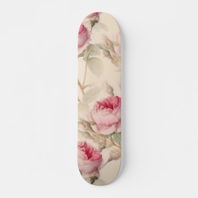 Skateboard Belle florale Vintage (Devant)