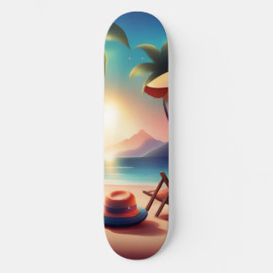 Skateboard belle plage