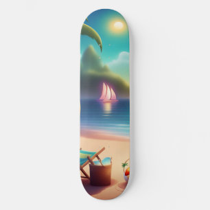 Skateboard belle plage