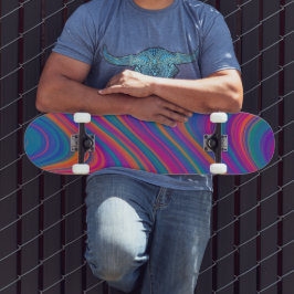 Skateboard Belles Volutes de Couleur