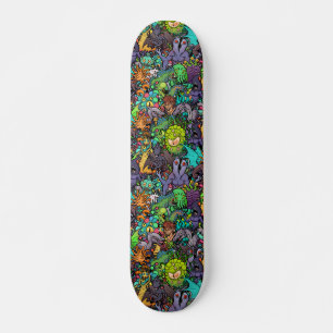 Skateboard Bestiaire de Cthulhu Lovecraft Mythos Chibi