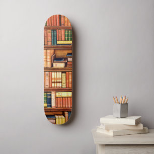Skateboard Bibliothèque de livres anciens