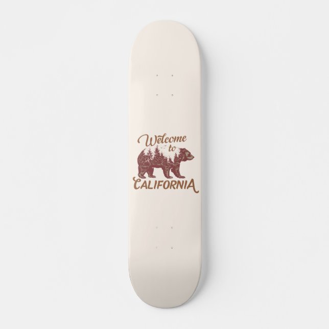 Skateboard Bienvenue à California Bear Forest (Devant)