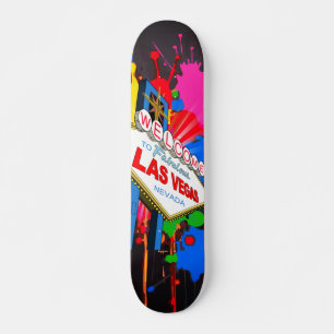 Skateboard Bienvenue au panneau Fabulous Las Vegas Nevada arc