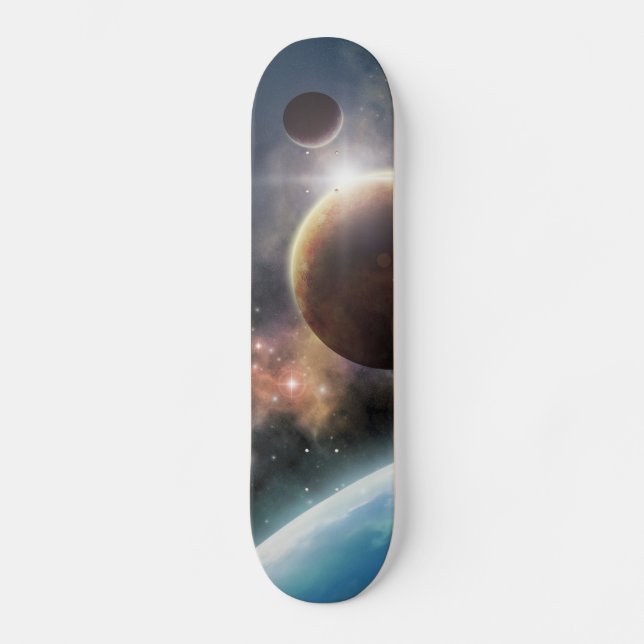 Skateboard Bienvenue dans l'espace (Recto)