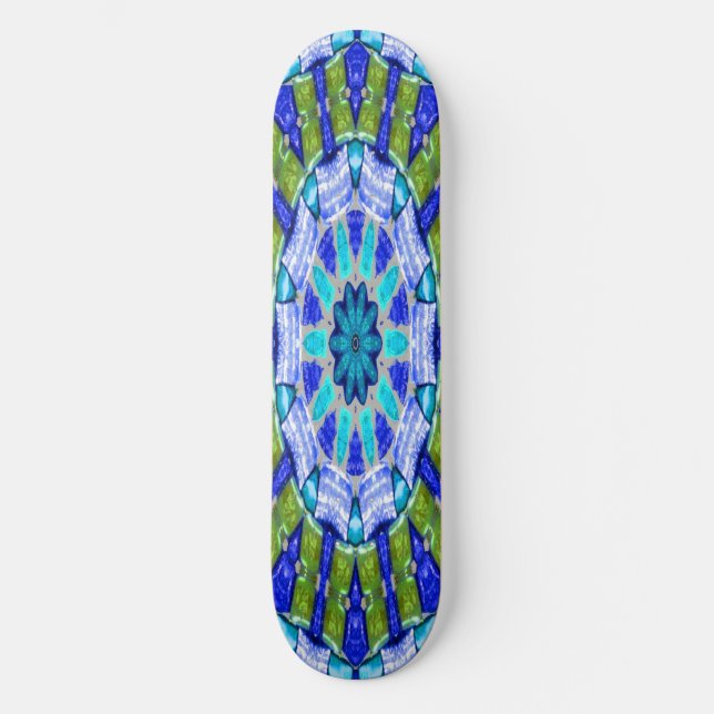 Skateboard Bijou bleu (Recto)
