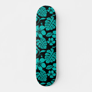 SKATEBOARD BIKINI ROSE (NOIR/TURQUOISE)