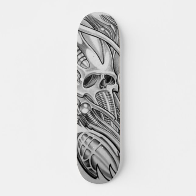 Skateboard bio TATOUAGE du crâne 2 RITON (Devant)