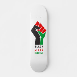 Skateboard Black Lives Matt, le premier symbole levé Amer af