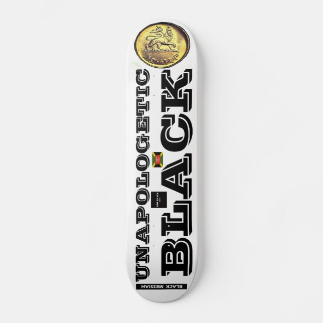 Skateboard BLACK MESSIAH Patinage NOIR NON APOLOGÉTIQUE (Recto)