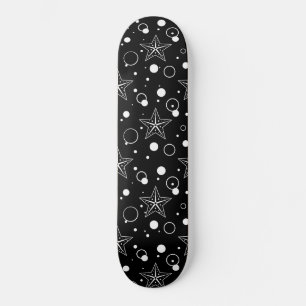 Skateboard Black Star Party
