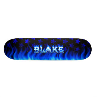 Skateboard Blake blue fire Skatersollie skateboard.